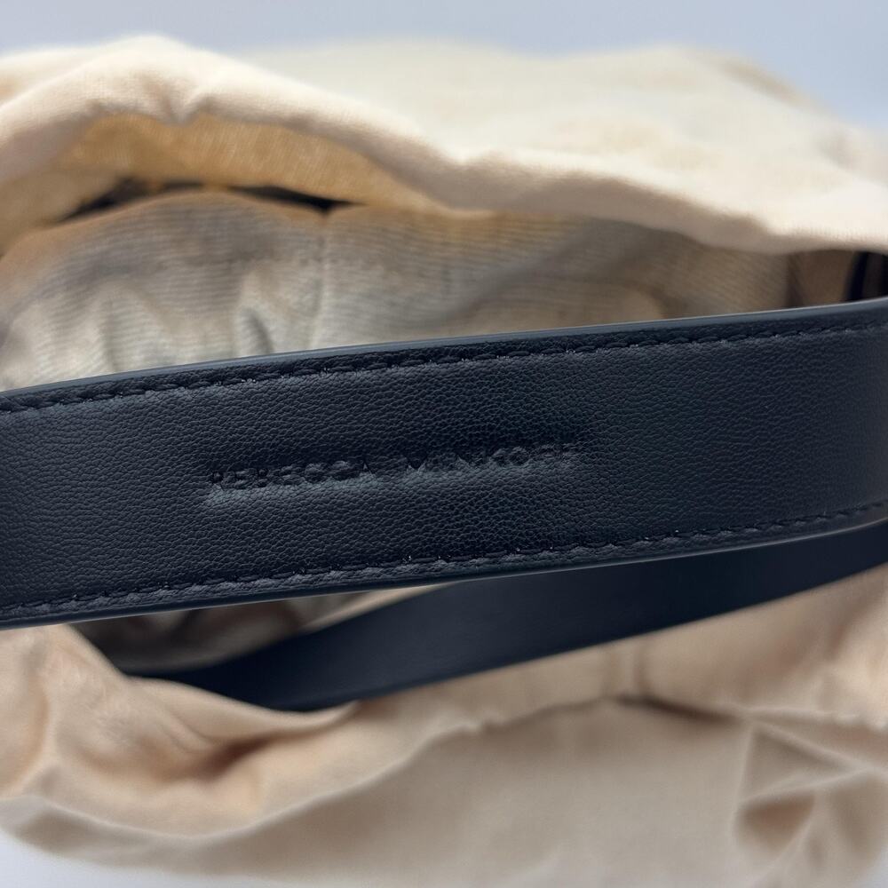 Rebecca Minkoff Evil Eye Bucket Bag Studded Leather Canvas Crossbody Black NEW - Picture 13 of 16